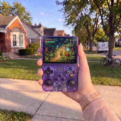 RetroVerse™ Pro 2.0 — R36S Retro Handheld Console Purple - RETROVERSE