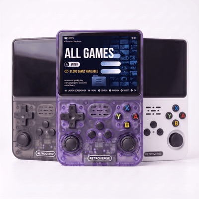 RetroVerse™ Pro 2.0 — R36S Retro Handheld Console Purple - RETROVERSE