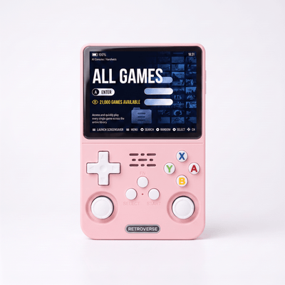 RetroVerse™ Pro 2.0 — R36S Retro Handheld Console Pink - RETROVERSE