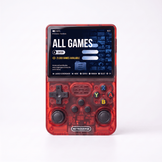 RetroVerse™ Pro 2.0 — R36S Retro Handheld Console Red - RETROVERSE