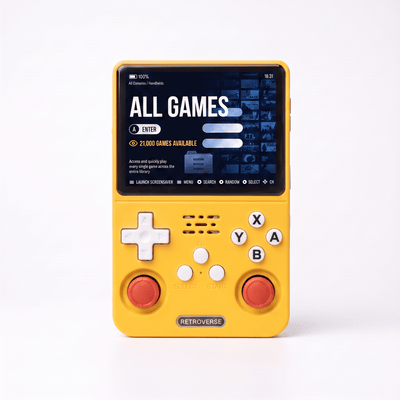 RetroVerse™ Pro 2.0 — R36S Retro Handheld Console Yellow - RETROVERSE