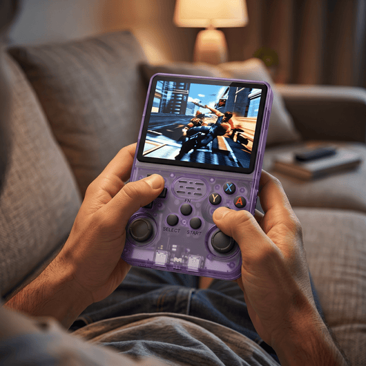 RetroVerse™ Pro 2.0 — R36S Retro Handheld Console Violet - RETROVERSE